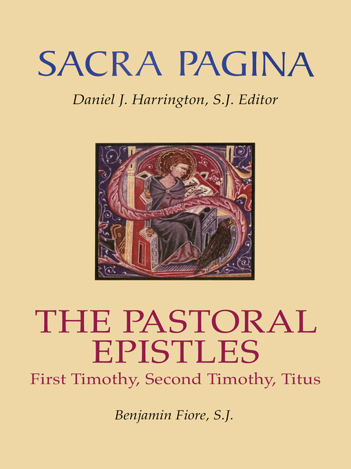 Title details for The Pastoral Epistles by Benjamin Fiore - Available